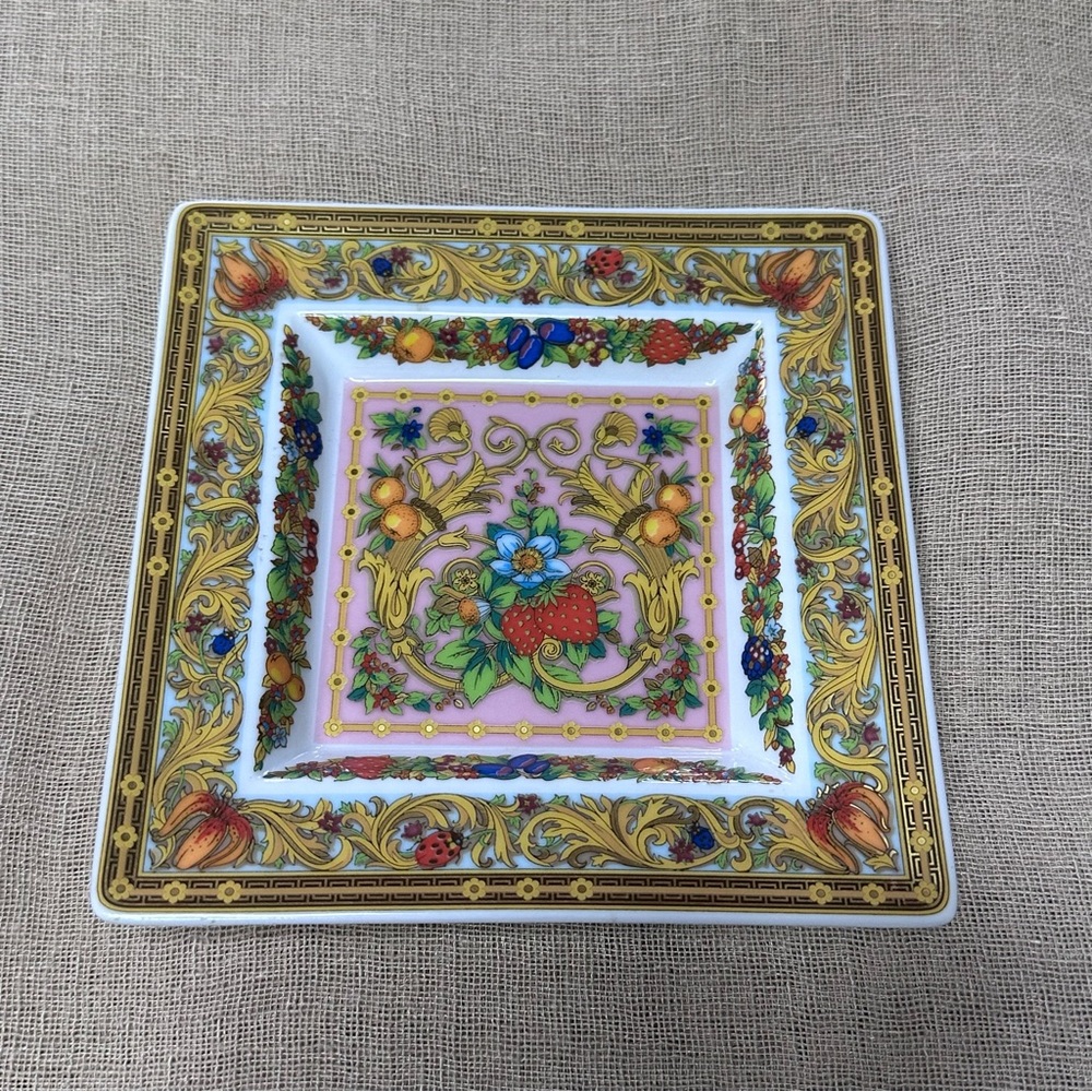 Versace by Rosenthal Butterfly Garden Porcelain Tray